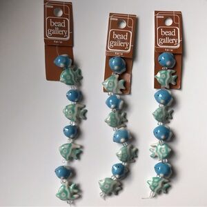 Bead Gallery Blue Fish Mix Ceramic Beads